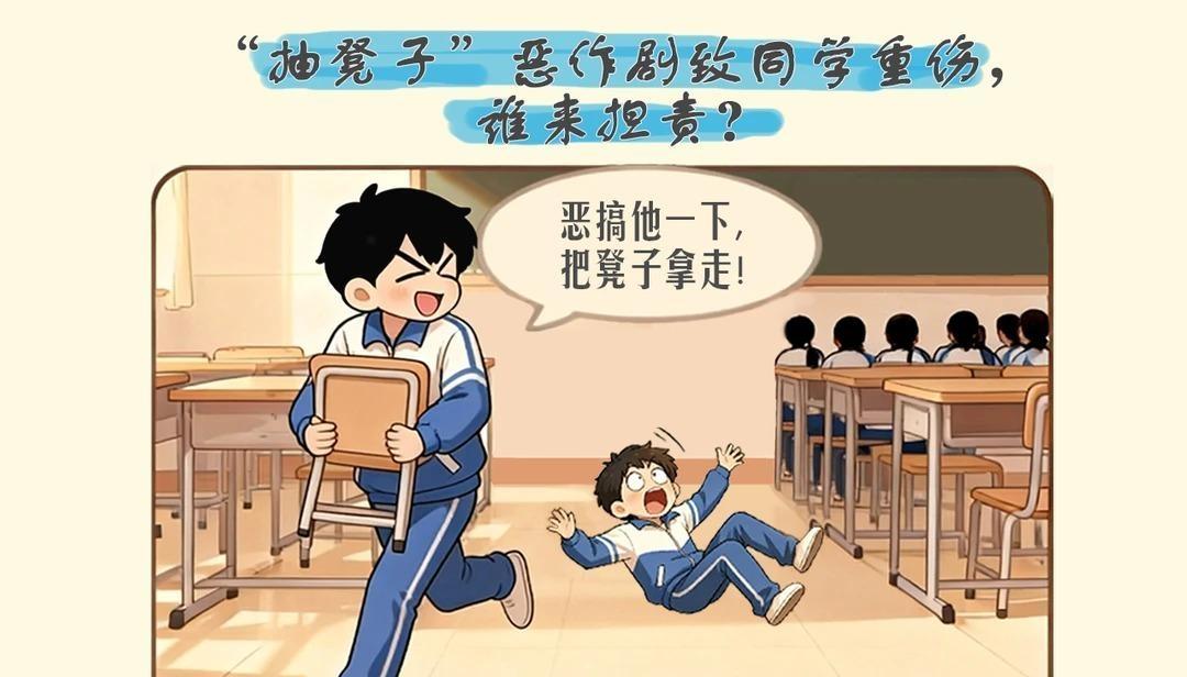 “抽凳子”惡作劇致同學(xué)重傷，后果很?chē)?yán)重！