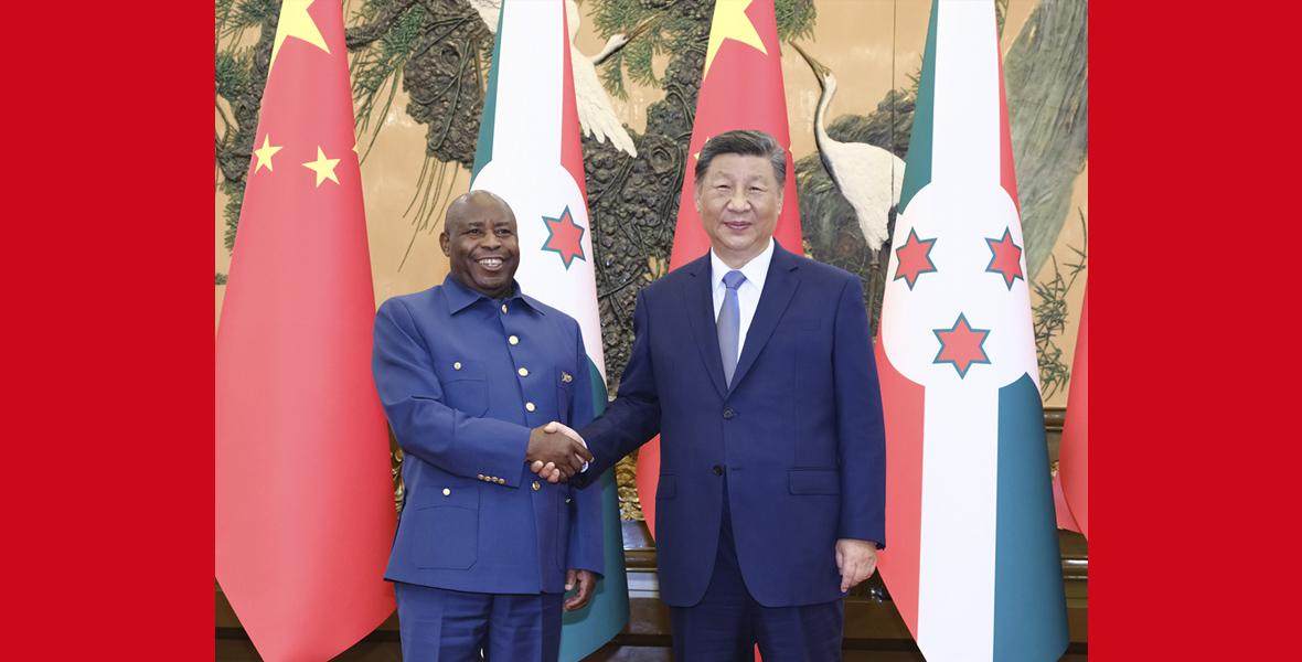 習近平會見布隆迪總統(tǒng)恩達伊施米耶